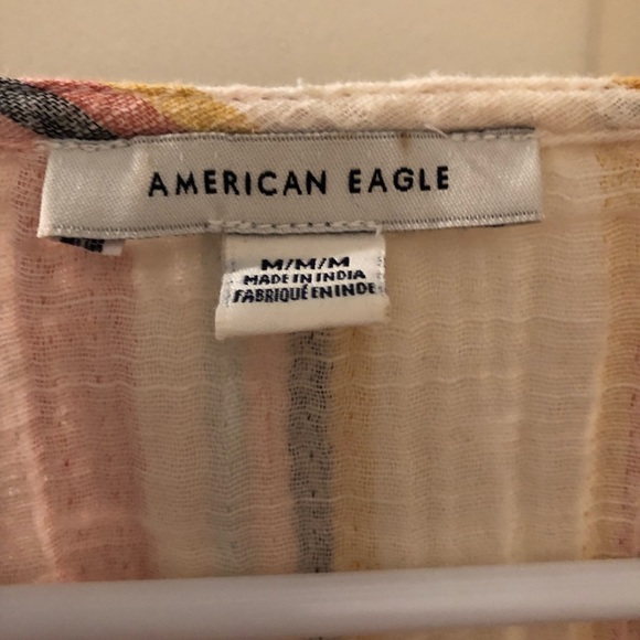 american eagle tank top with ruffle sleeves - Picture 2 of 3